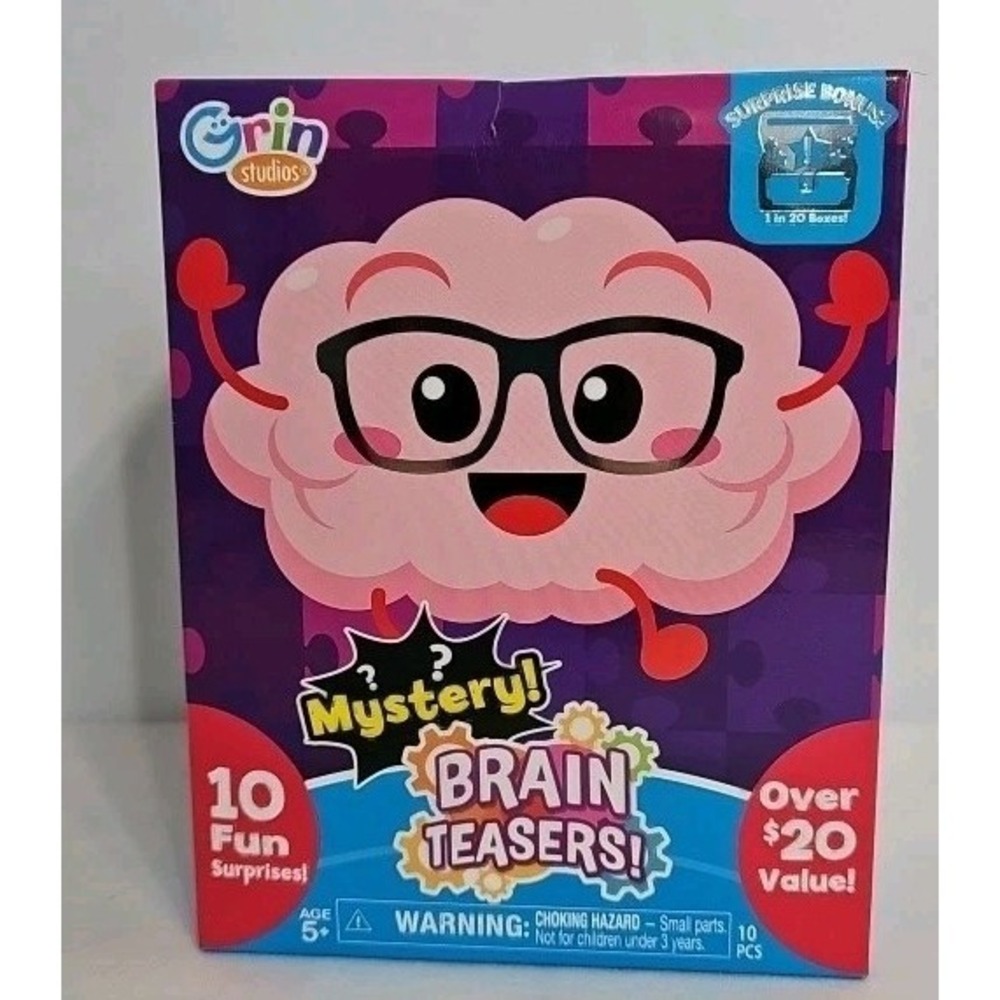 Grin Studios Mystery! Brain Teasers Games-10 Brain Teasing Surprises -Sealed Box